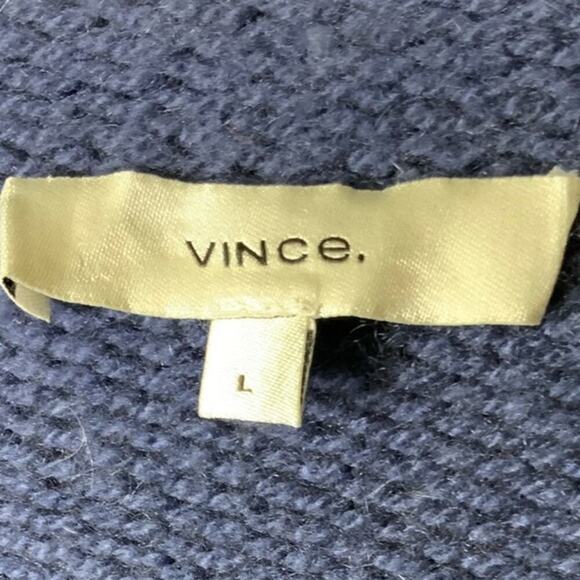 Vince 100% Cashmere Sweater Women Size Large Pullover Crew Neck Knitted Top - Picture 8 of 10